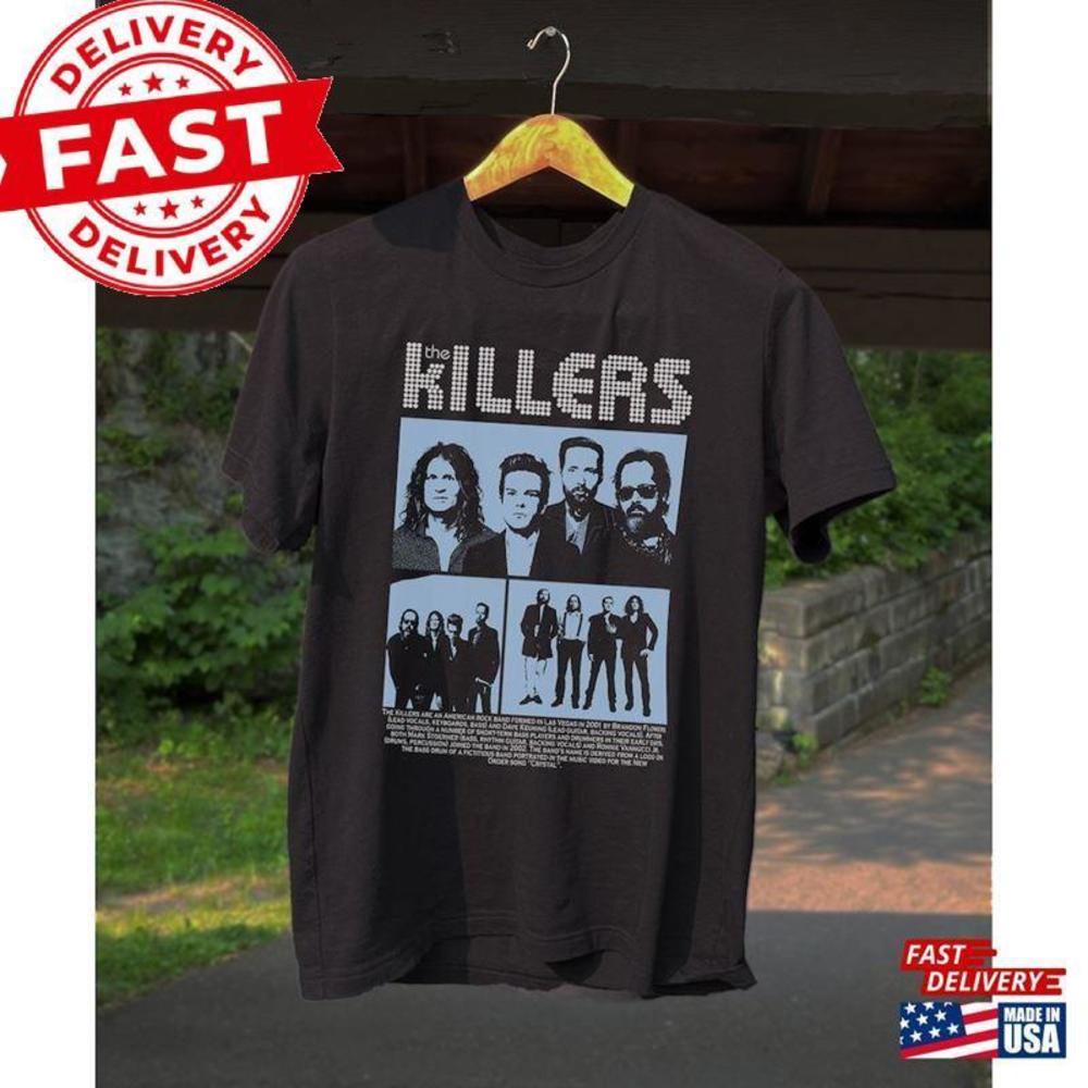 The Killers Shirt Tour T-Shirt Rock Band Merch
